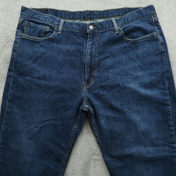 Levi's 514 Jeans Mens Size 40x30 Blue Classic Straight Denim Pants Dark Wash - Picture 11 of 16